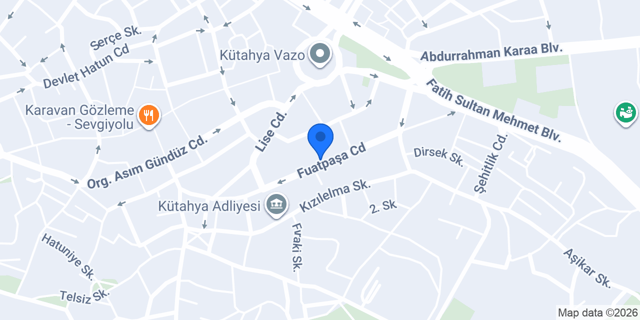 Şenay Hukuk Bürosu konumu