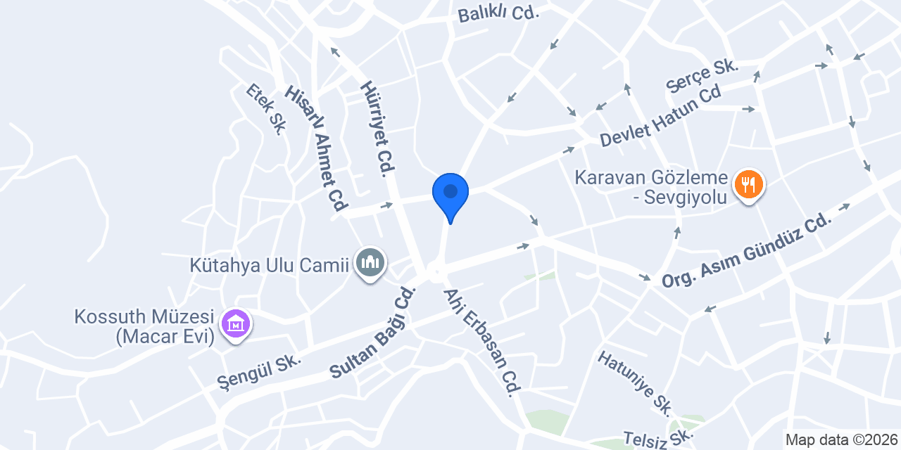 Kütahya Orhan Çilingir ve Bıçak konumu