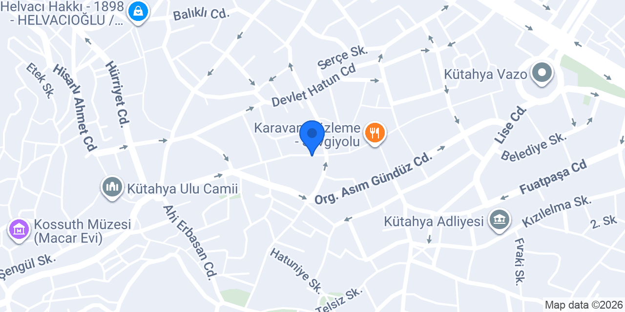 Ray Sigorta Kütahya konumu