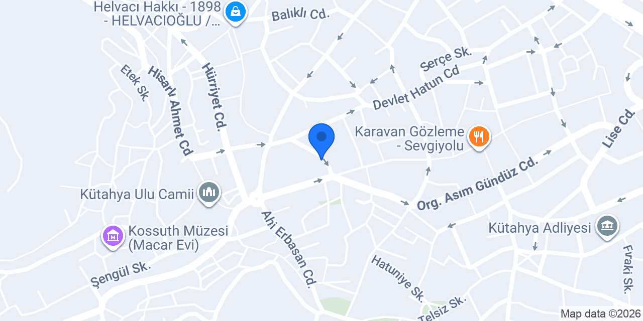 Funda Mutlu Mutfaklar konumu