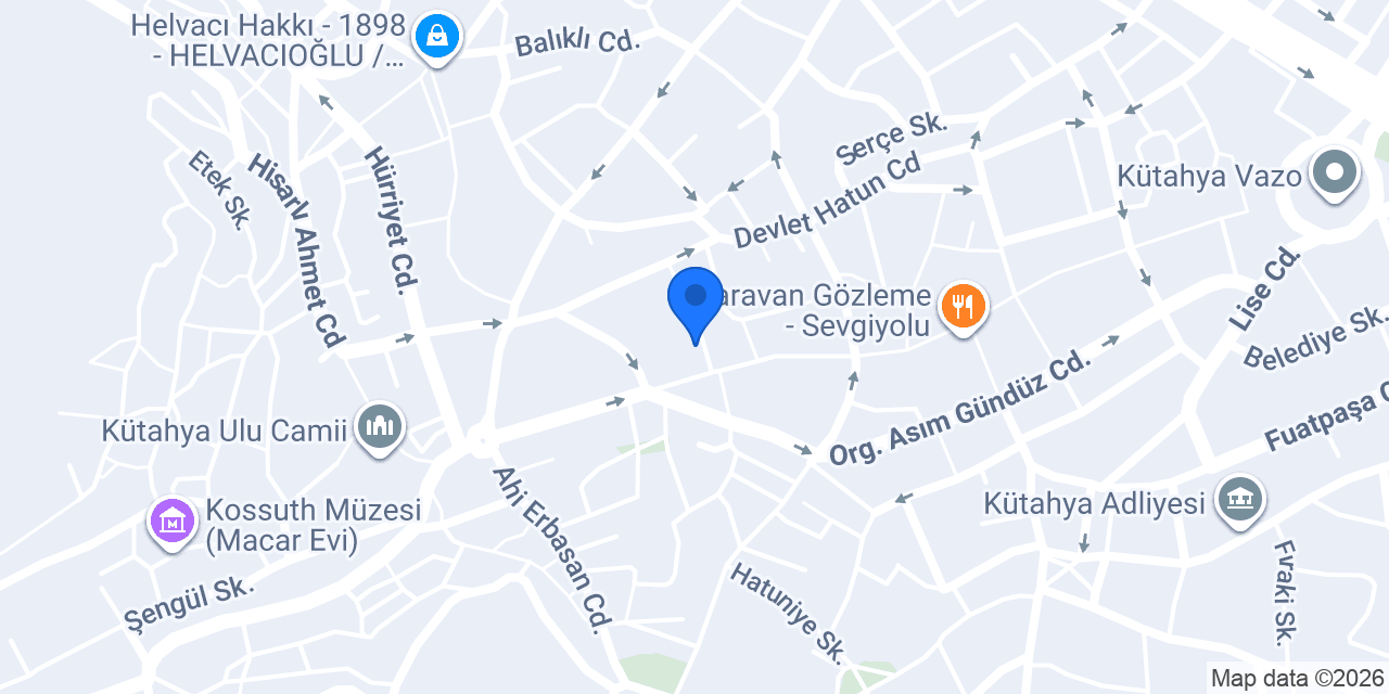 Kütahya Grafik konumu
