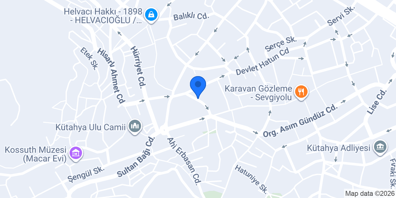 Kütahya Levent Altın konumu