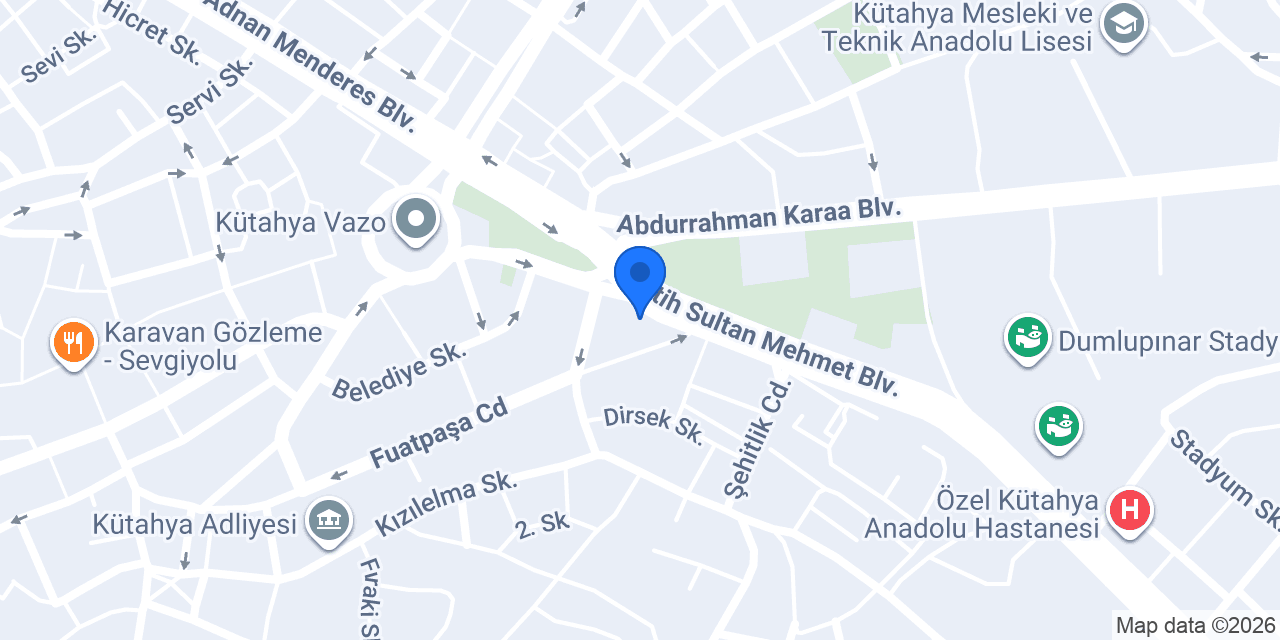 Sultan Market - Devlet Hastanesi konumu