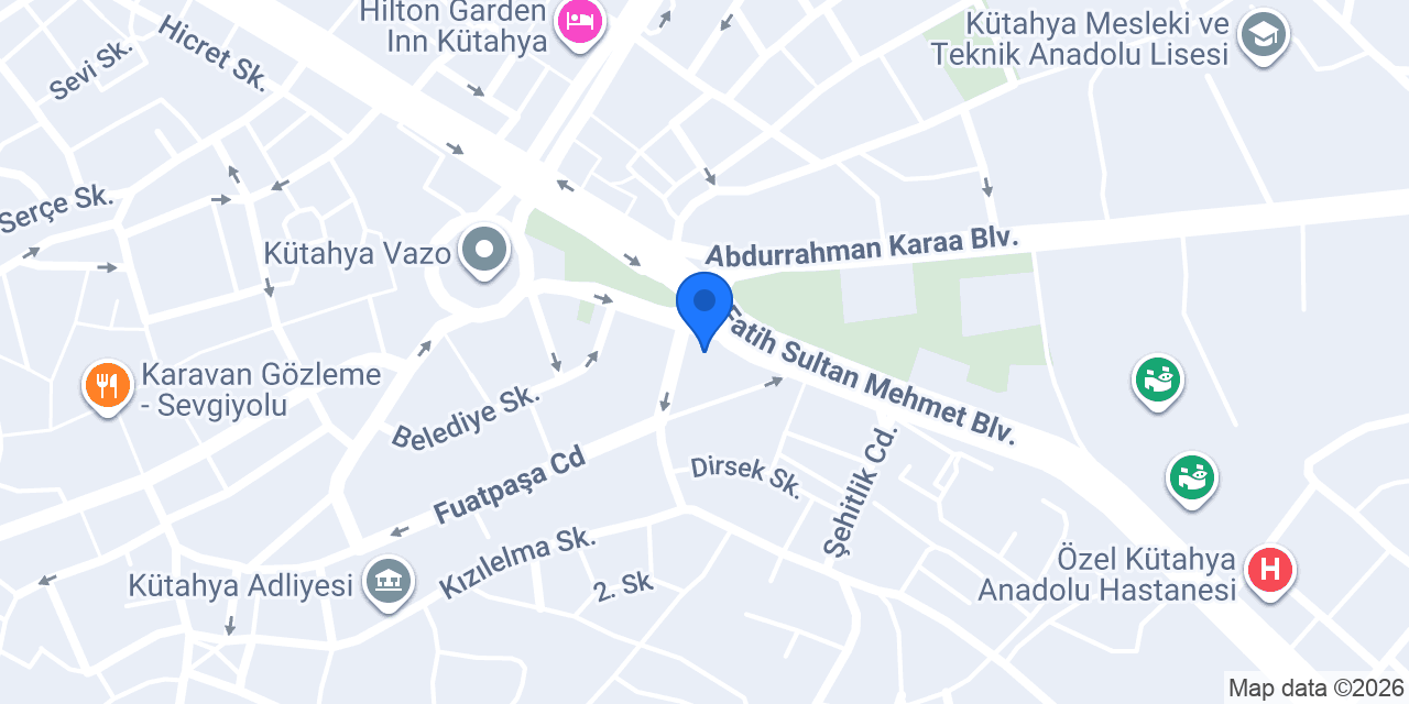 Hilal Türk Mimarlık konumu