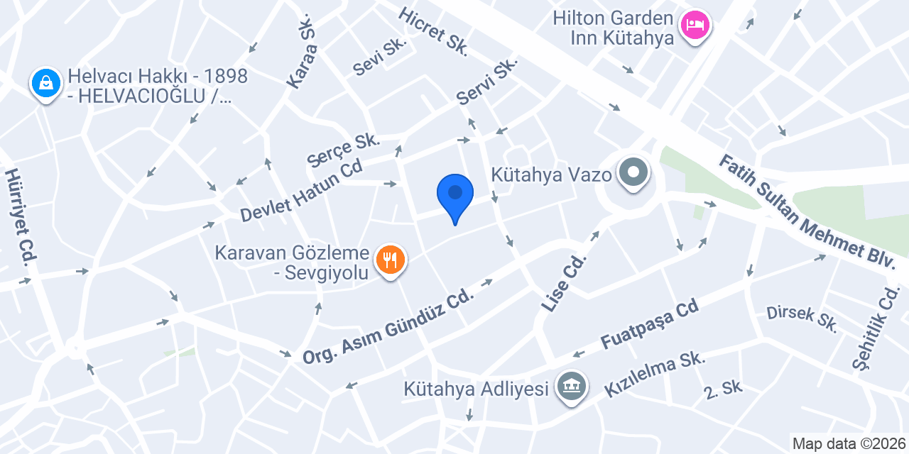 Türkol Hukuk Bürosu konumu