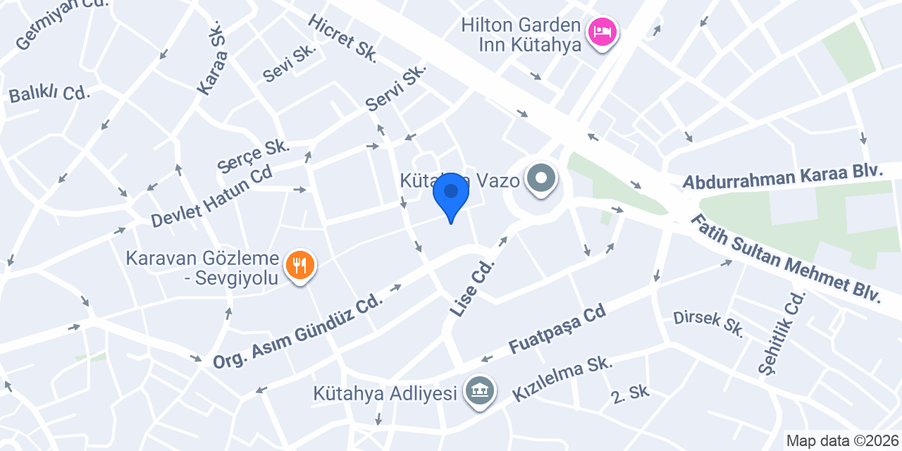 Özel Kütahya Temel Lisesi konumu