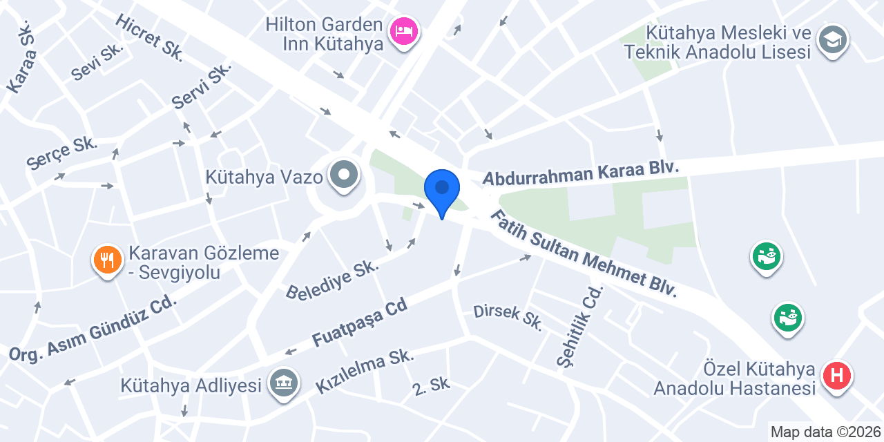 Kütahya Kadro Ankara Akademi konumu