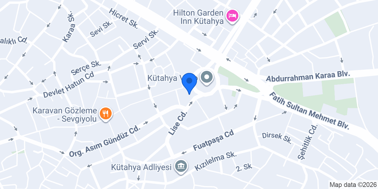 Saraçoğlu Mimarlık konumu