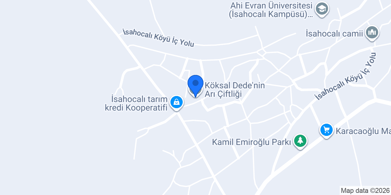 Köksal Dede'nin Arı Çiftliği konumu