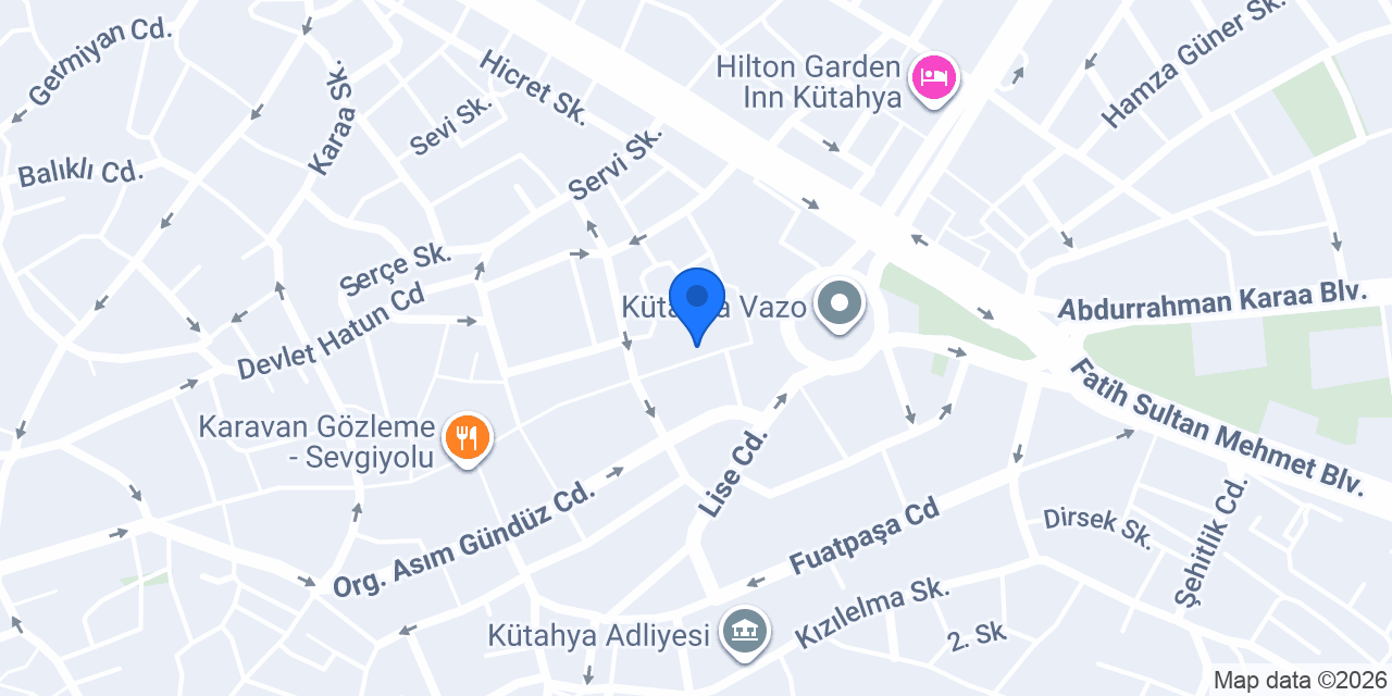 Siyah İnci Garden konumu