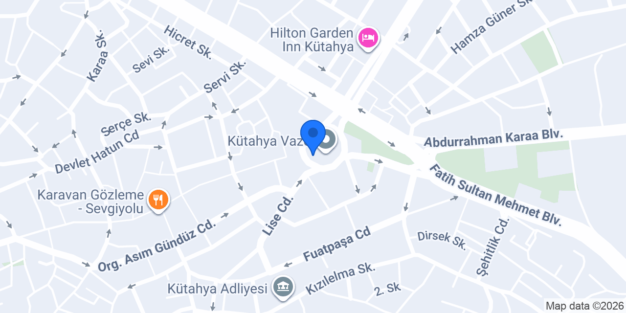 Kütahya Web Tasarım konumu