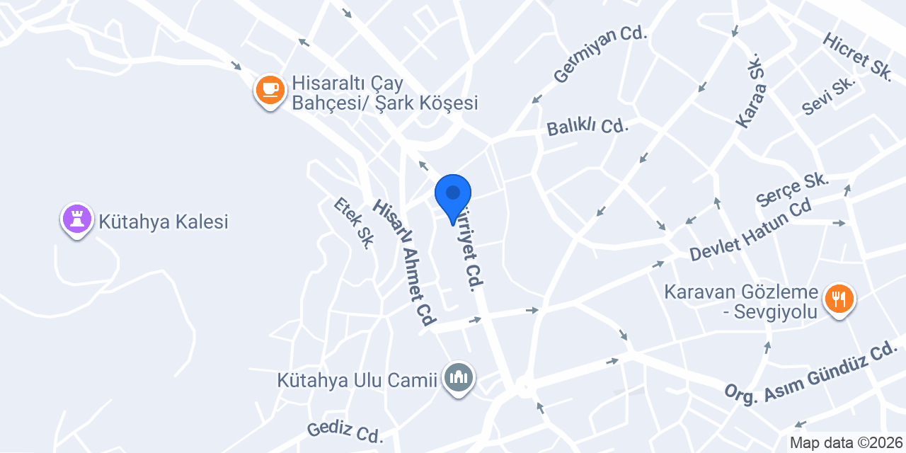 Kütahya Taksi 83 konumu