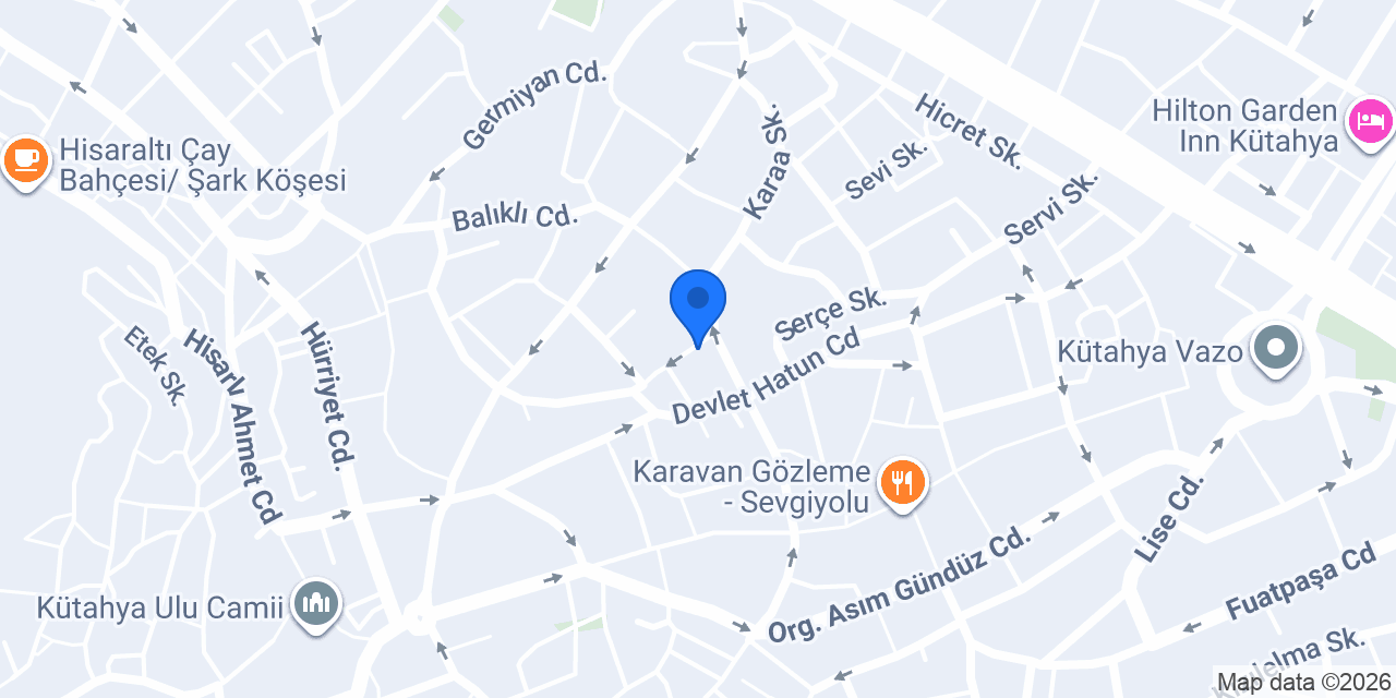 Zafer Uygun Dekor Evi konumu