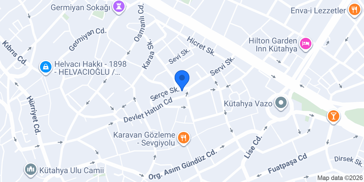 Servi Camii konumu