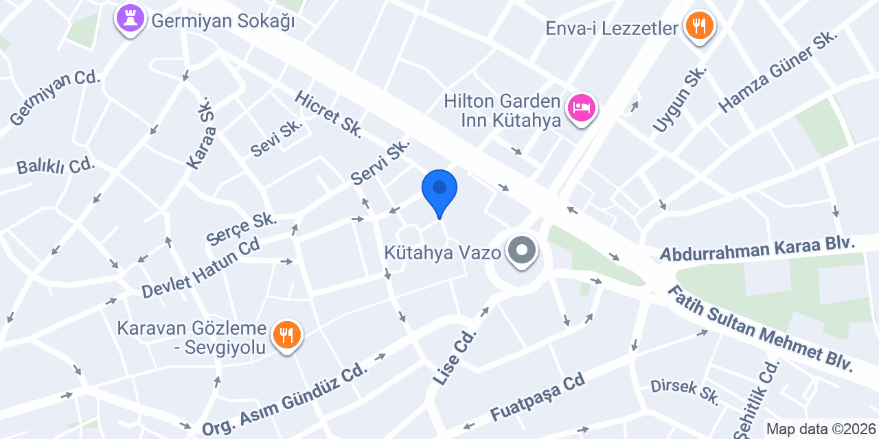 Hizmet Ofset Matbaa konumu