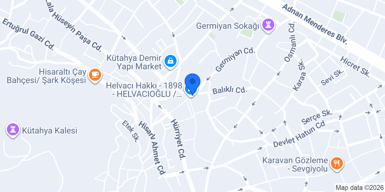 Kütahya 43 Nefis Köfte konumu