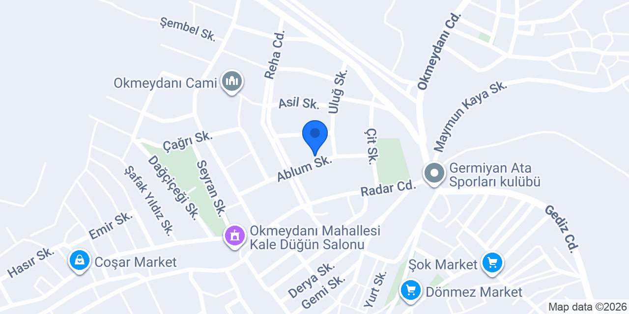 Okmeydanı Yapı Malzemeleri konumu