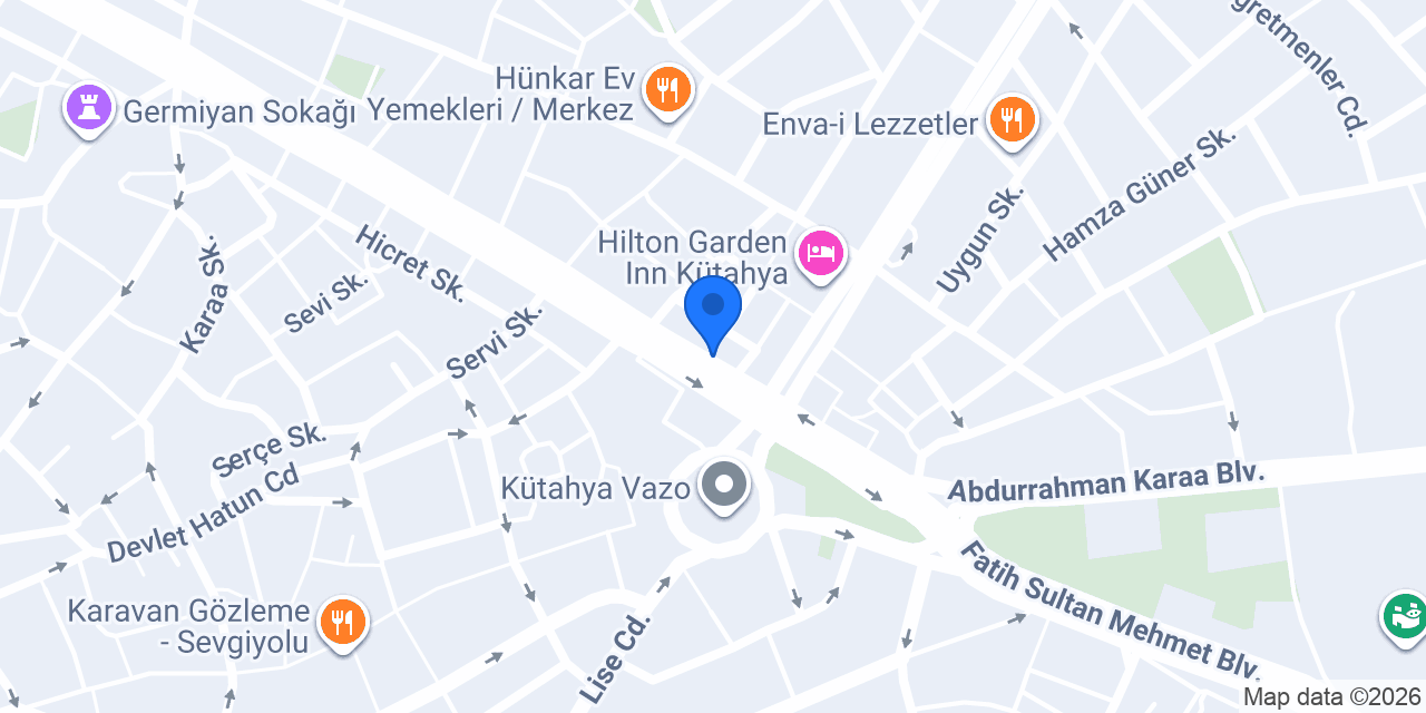 Kütahya Doğan Src Kursu konumu