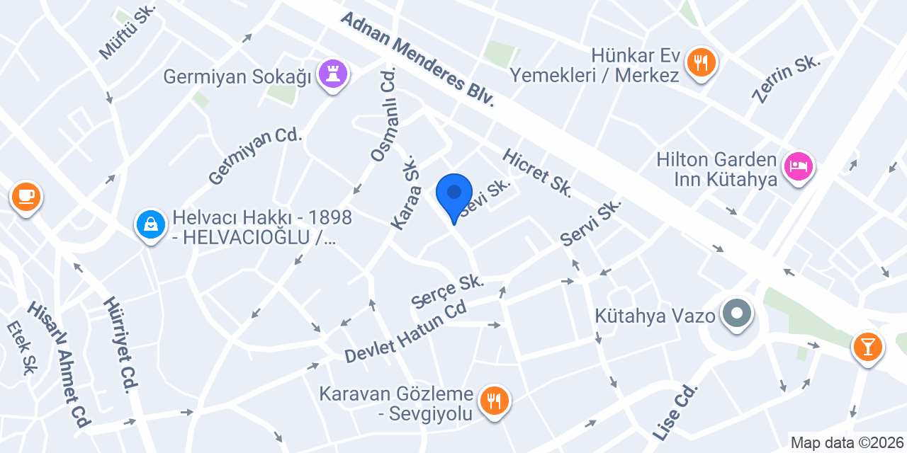 Tusdata Kütahya konumu