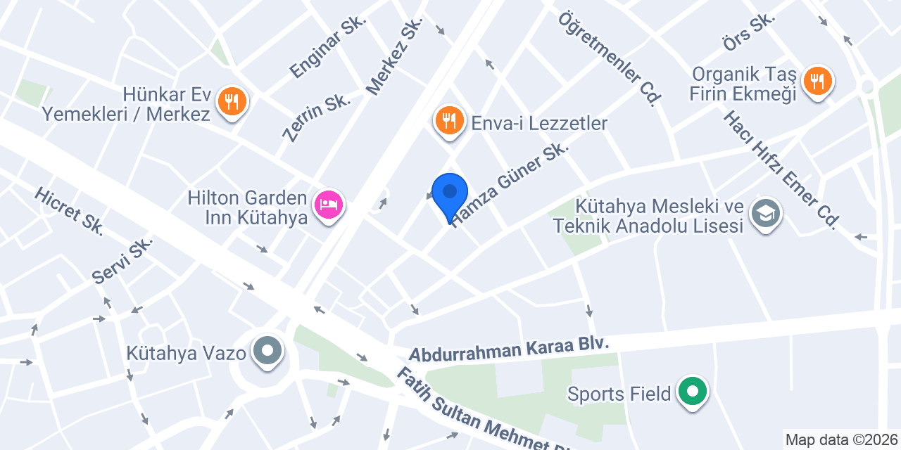 Kütahya Transfer konumu