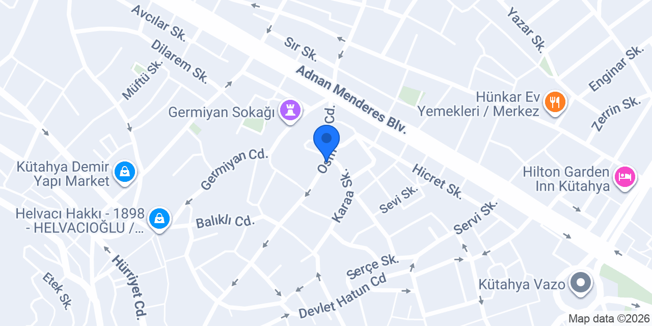 Özkan Mobilya konumu