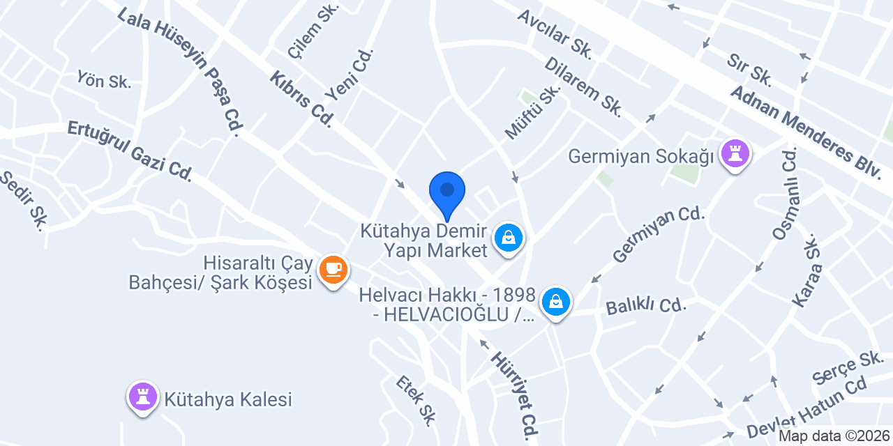 Kaptan Tekstil DÖŞEME ve Sünger konumu