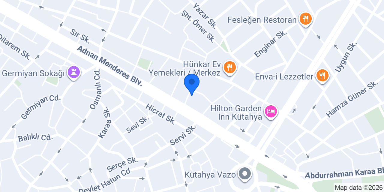 Aras Kargo Çinikent Şubesi konumu