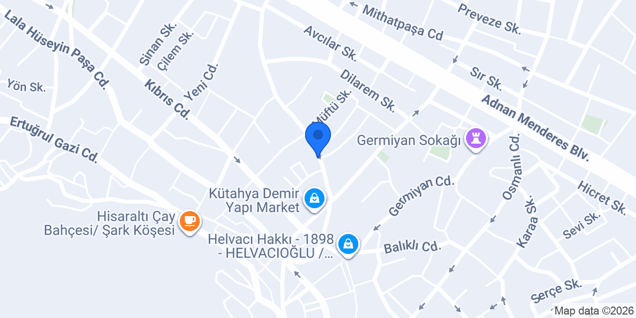 Frigya Veteriner Kliniği konumu