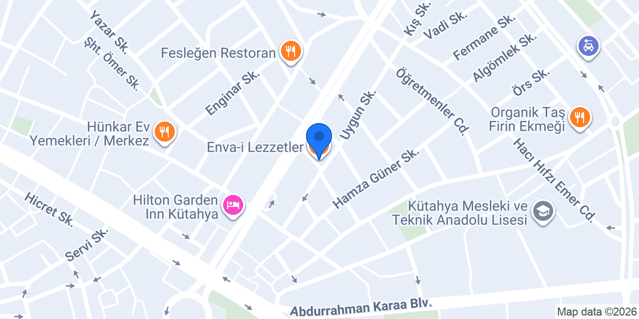Enva-i Lezzetler konumu