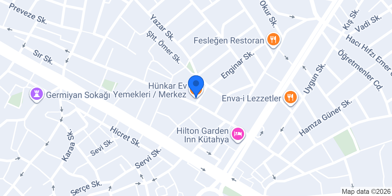 Hünkar Ev Yemekleri / Merkez konumu