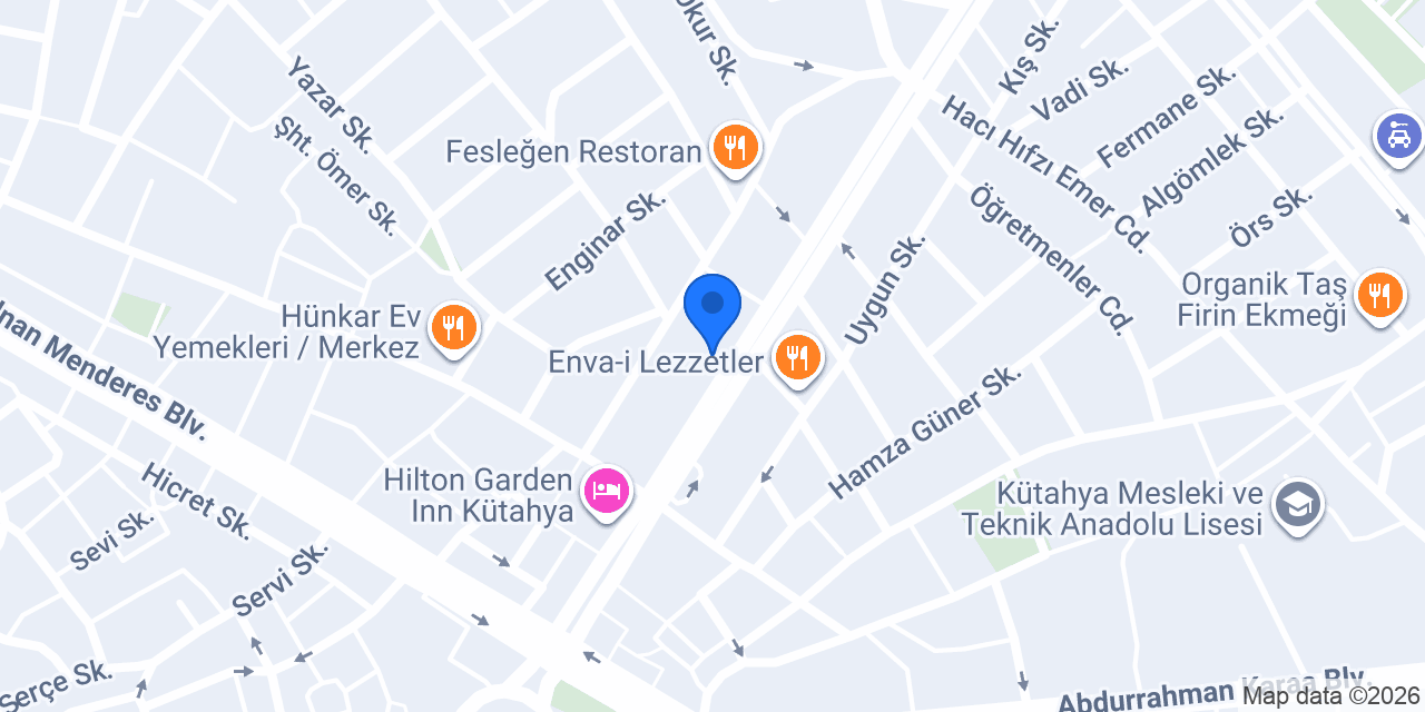 Kütahya ortodonti dr Özüm Özkan konumu