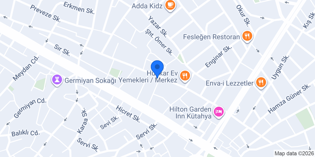 Haneler Rent A Car konumu