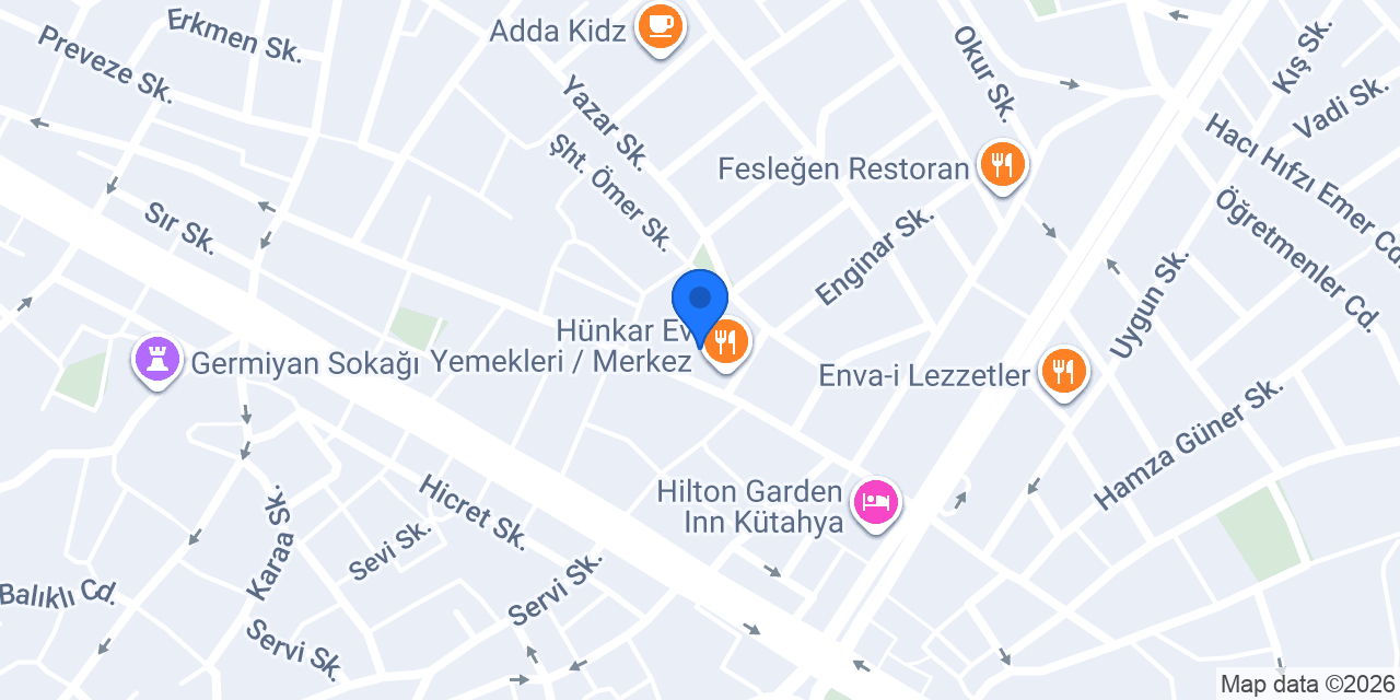 Turkuaz Yasemin Otel konumu
