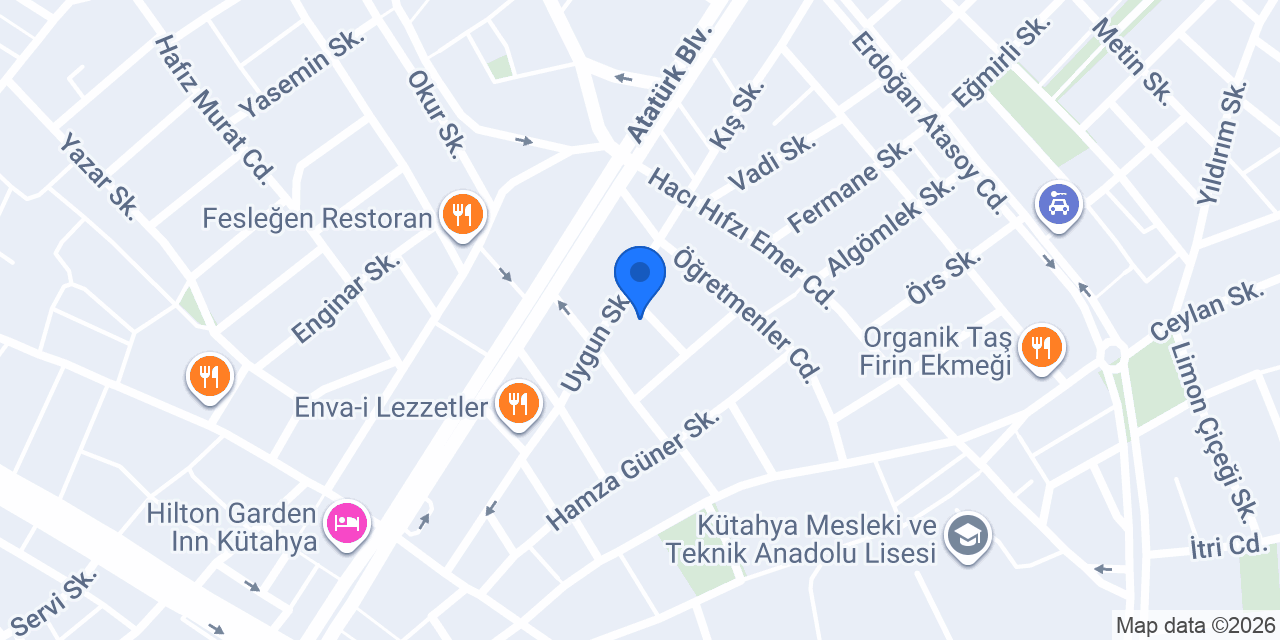 ASLAN RENT A CAR konumu