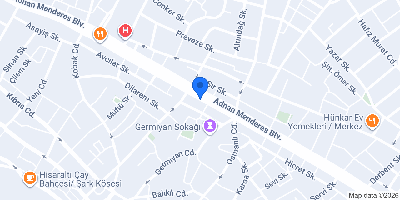 Eminevim Kütahya Şube konumu