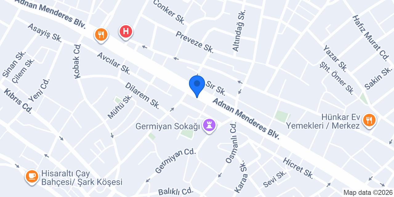 Ganiel Çiçekçilik konumu