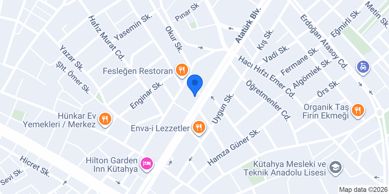 Dr. Ömer Parlak Muayenehane konumu