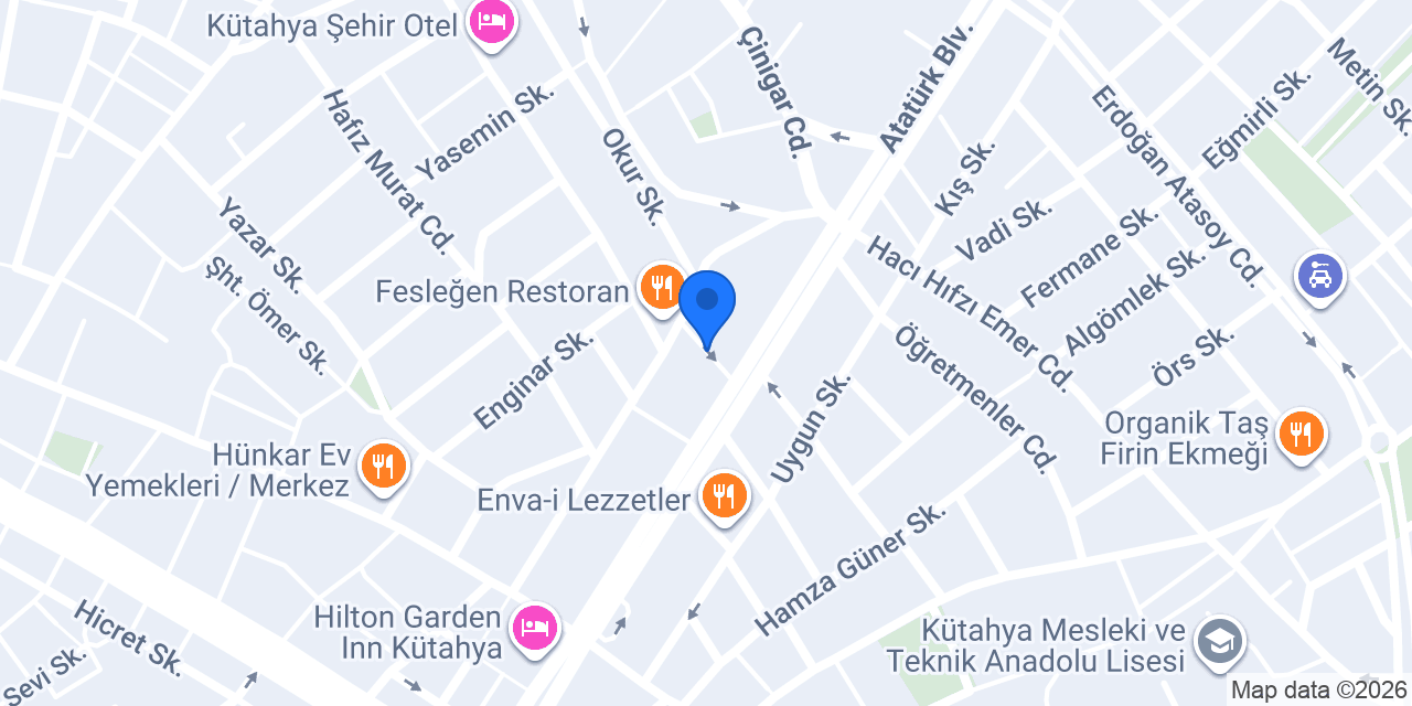 Enhas Kuru Temizleme konumu