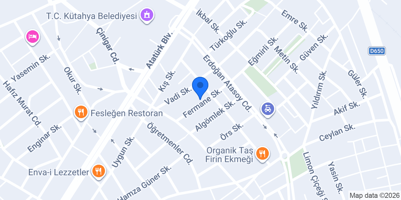 S.M.M.M. Gülçin KÜLAH konumu