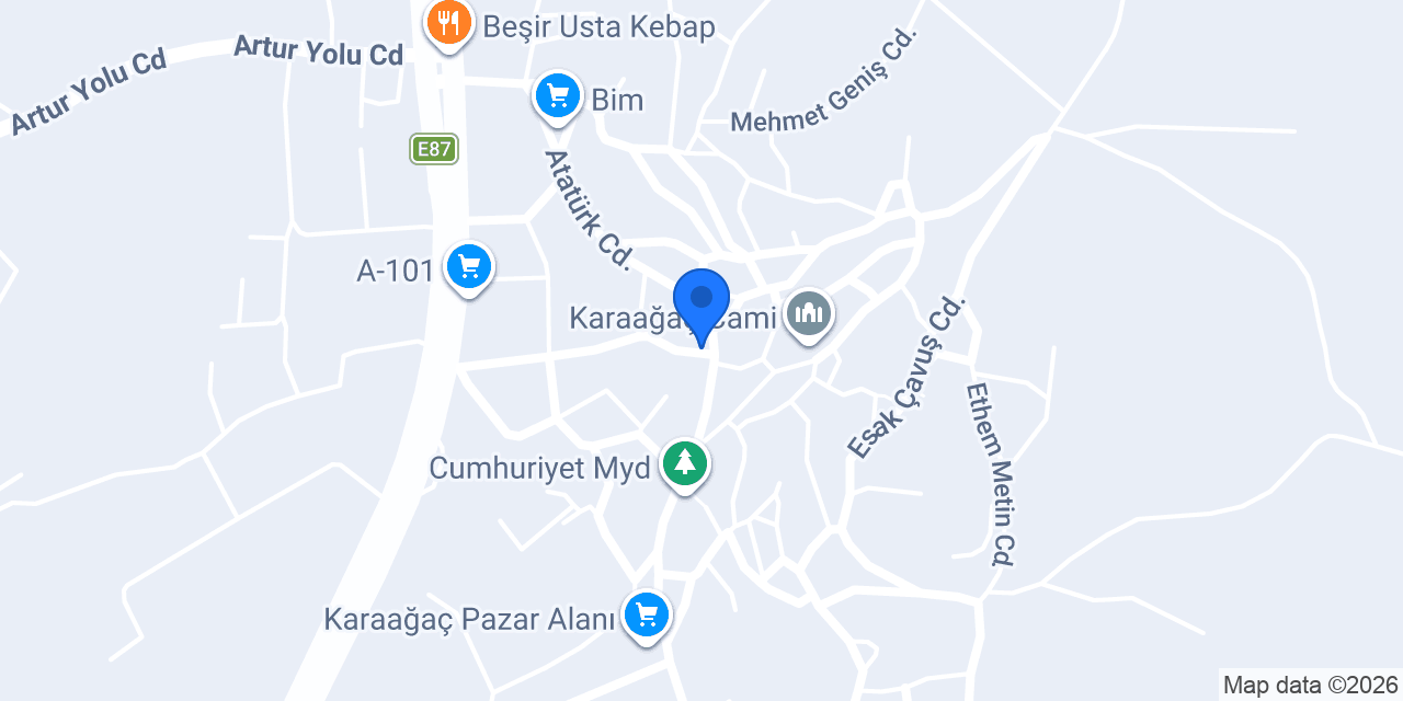 Ptt-karaağaç Şubesi konumu
