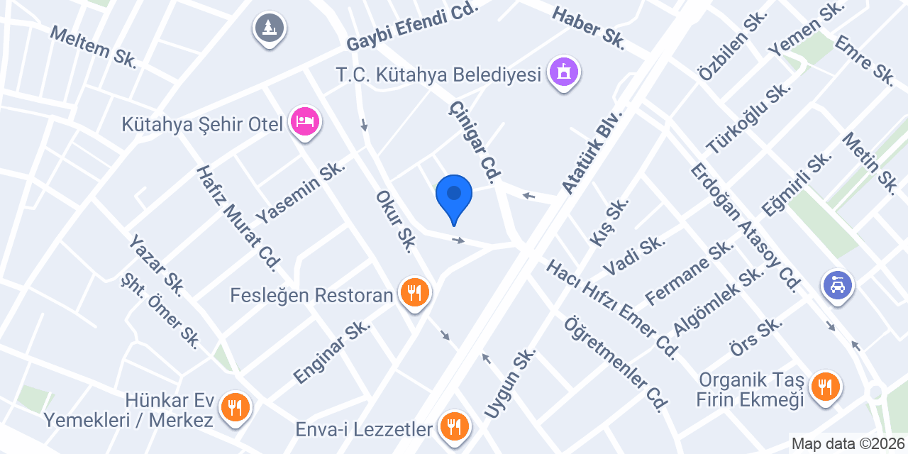 American LIFE Kütahya konumu