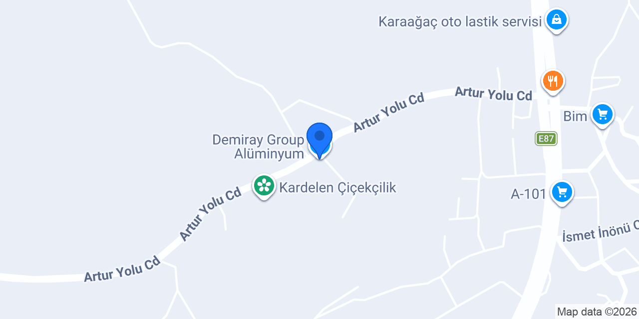 Demiray Group Alüminyum konumu