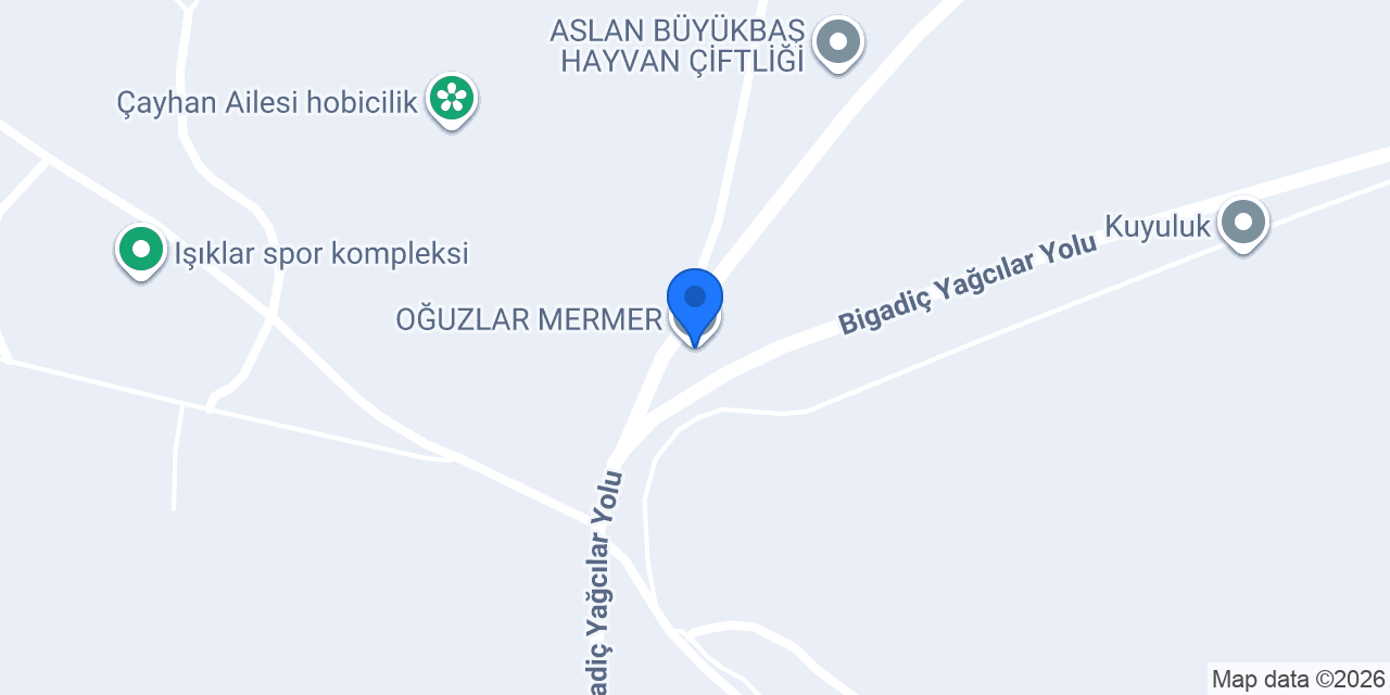 OĞUZLAR MERMER konumu
