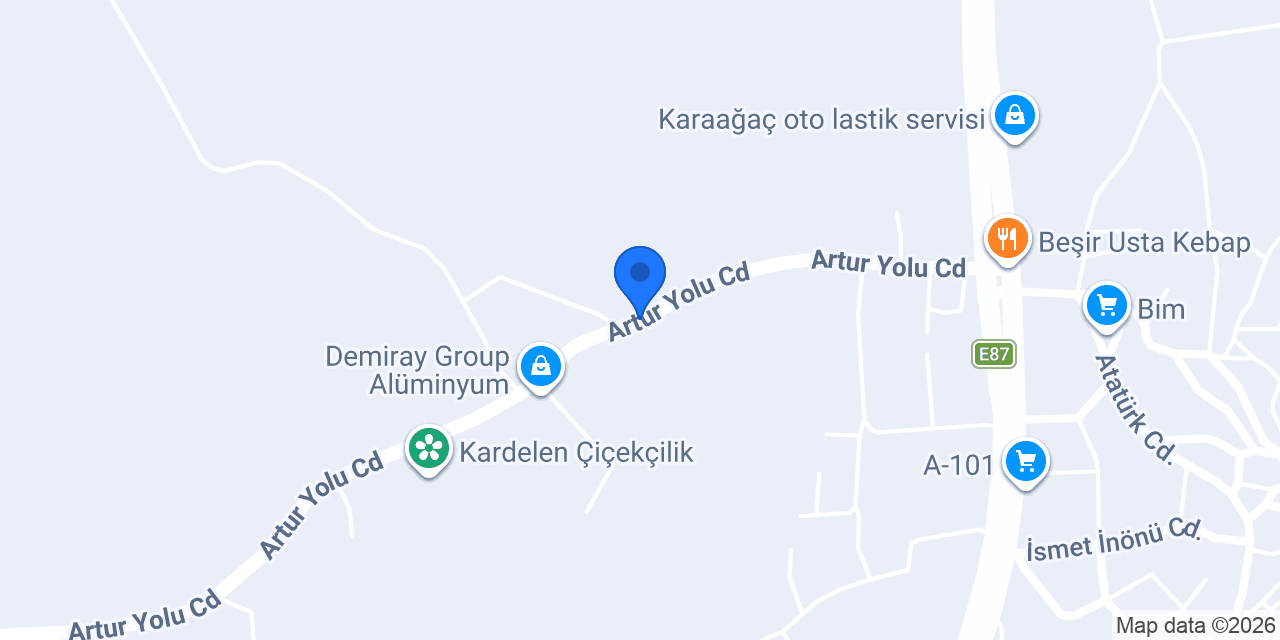 Karaağaç-Artur Taksi konumu