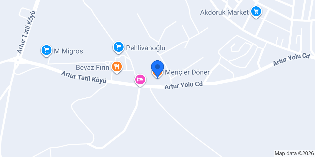 Meriçler Döner konumu