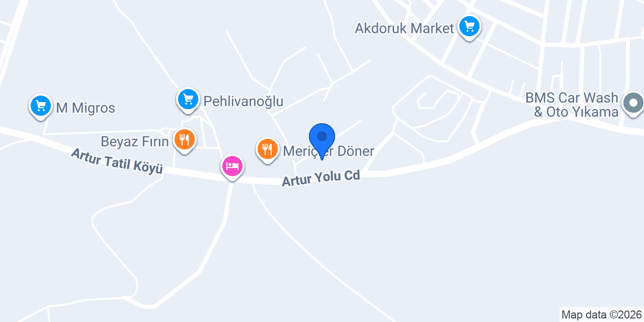 Akkaş TURKUAZ EVLERİ konumu