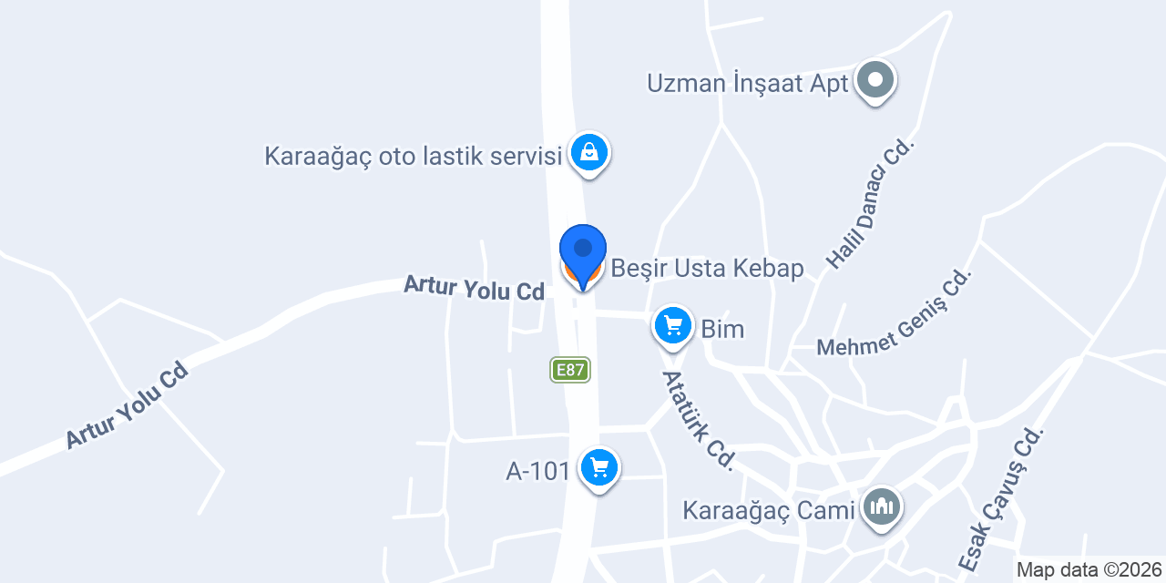 Beşir Usta Kebap konumu