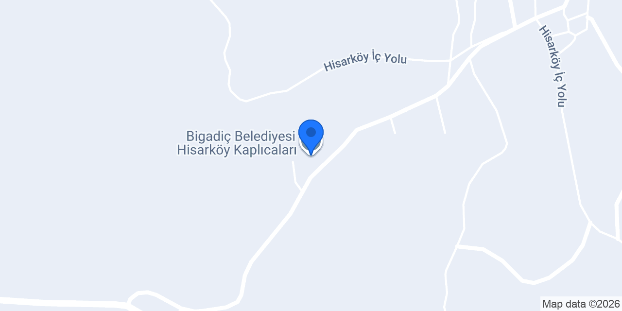 Bigadiç Belediyesi Hisarköy Kaplıcaları konumu