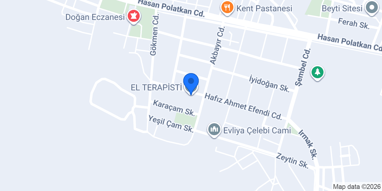 EL TERAPİSTİ konumu