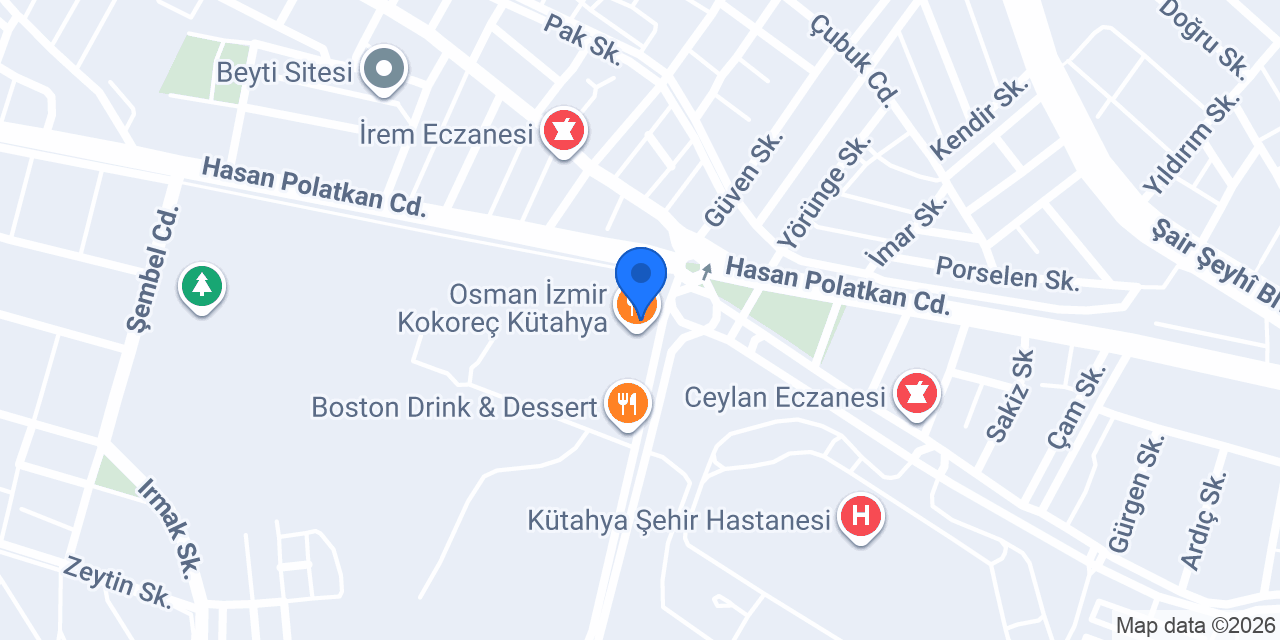 Maydonoz Döner Evliya Çelebi konumu